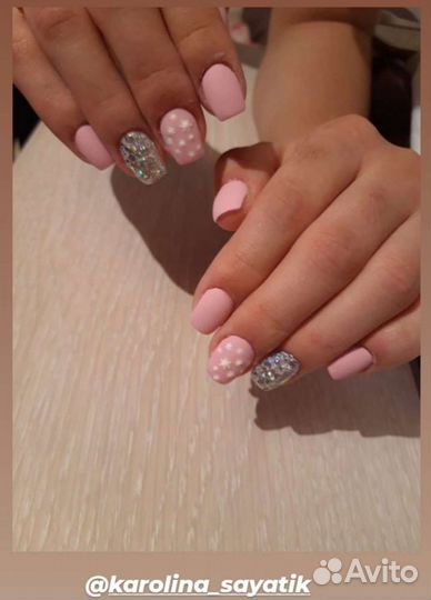 Наращивание, шллак, маникюр