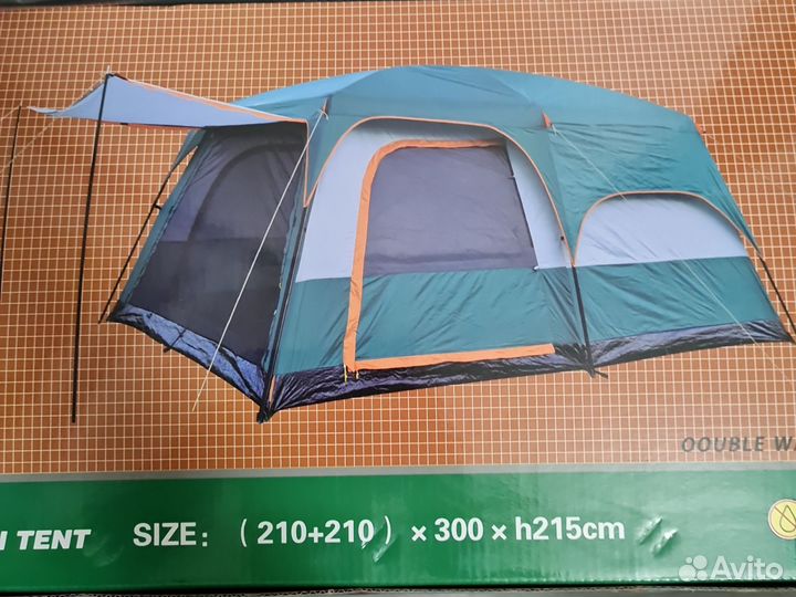 Палатка туристическая 6 местная с тамбуром