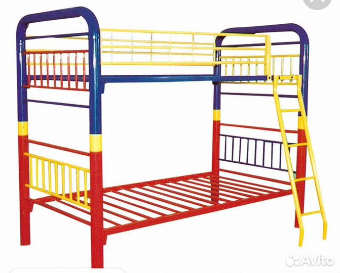 Двухъярусная кровать железная бу