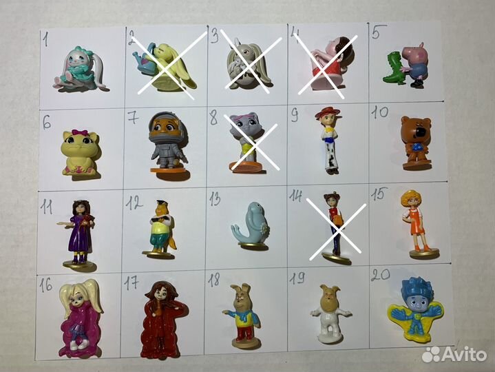 Игрушки из яиц разных фирм