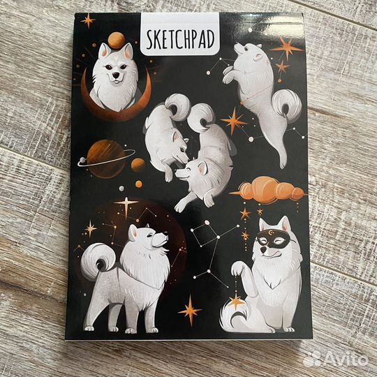 Скетчбук с собачками