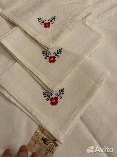 Скатерть лен СССР новая и бу