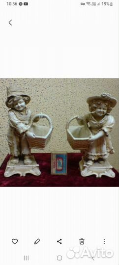 Старинные фарфоровые статуэтки