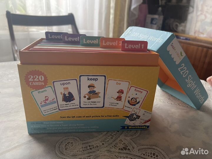 Карточки для изучения английского 1-5 уровни