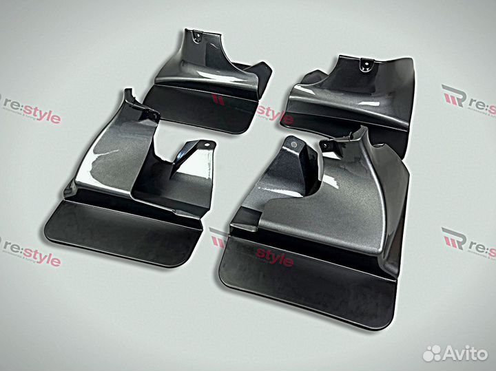 Брызговики Prado 120 Темный металл