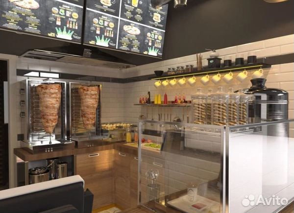 Шаурма с посадочными местами / Рядом с метро
