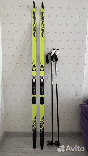 Лыжи беговые fisher детские