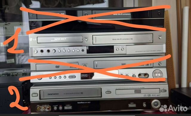 DVD VHC VHS recorder blue ray видеодвойки