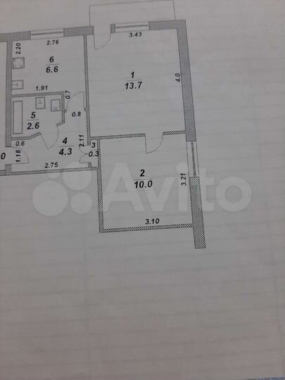 2-к. квартира, 37,5 м², 5/5 эт.
