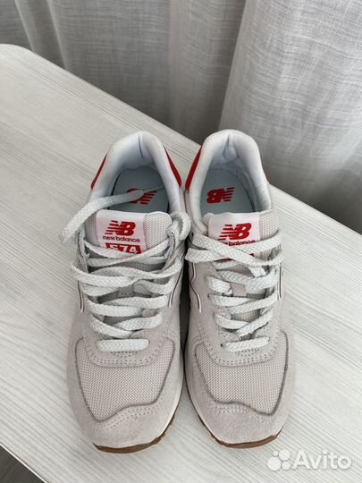 Кроссовки женские New Balance 574 серые оригинал