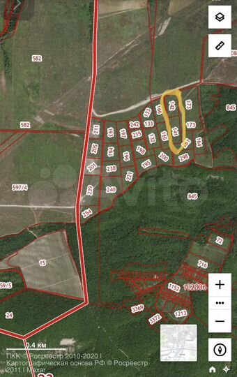 Участок 2,64 га (СНТ, ДНП)