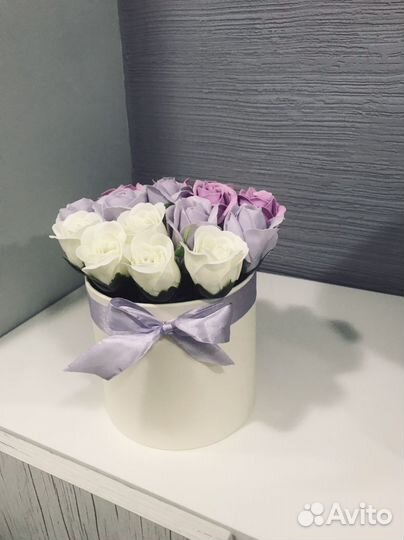 Букет из мыльных роз 15 шт