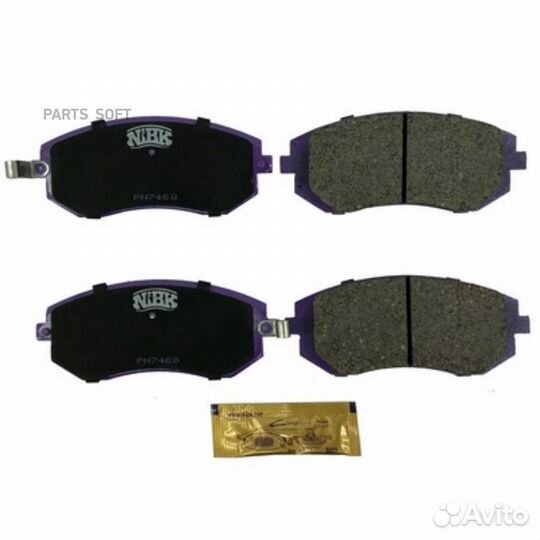 Nibk PN7460 Колодки тормозные дисковые перед