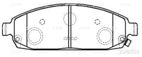 Ckcr-12 Колодки тормозные дисковые перед