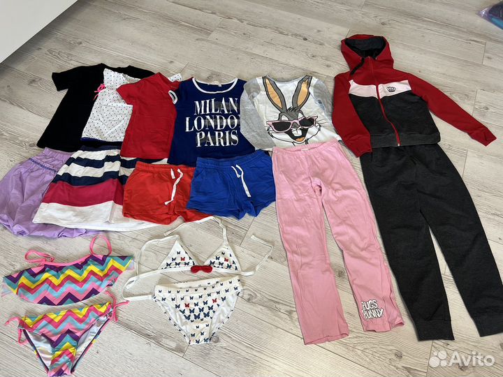 Вещи пакетом на девочку 134-140 размер