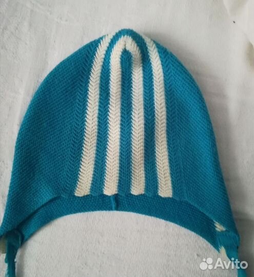 Шапка вязаная детская ссср.не колется