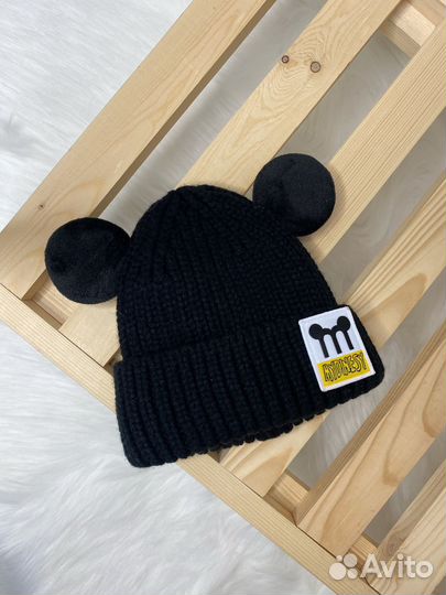 Шапка детская Микки с ушками от 0-5 лет