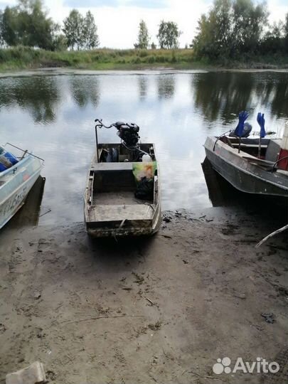 Лодка болотоход +2мотора