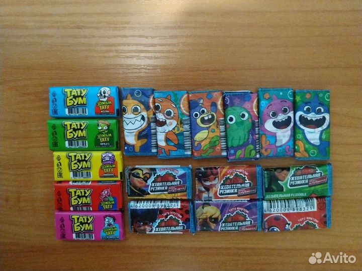 Набор жвачек разных