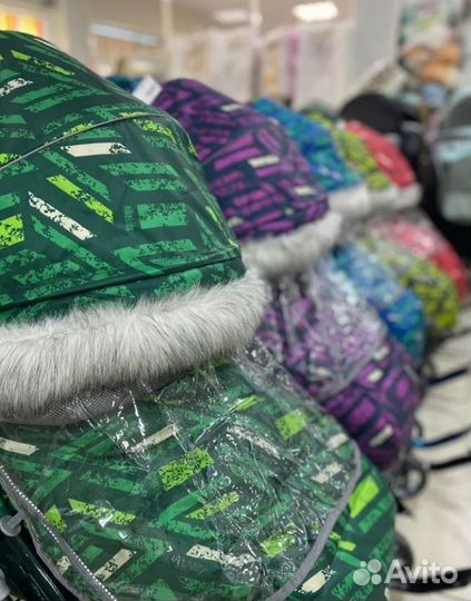 Коляска комбинированная с лыжами