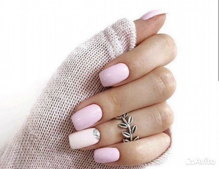 Маникюр+покрытие гель лаком(однотонное)