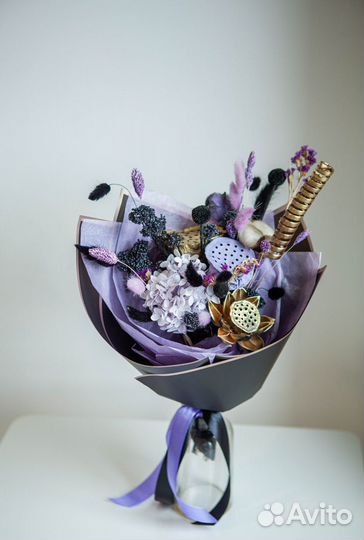 Интерьерные букеты из сухоцветов