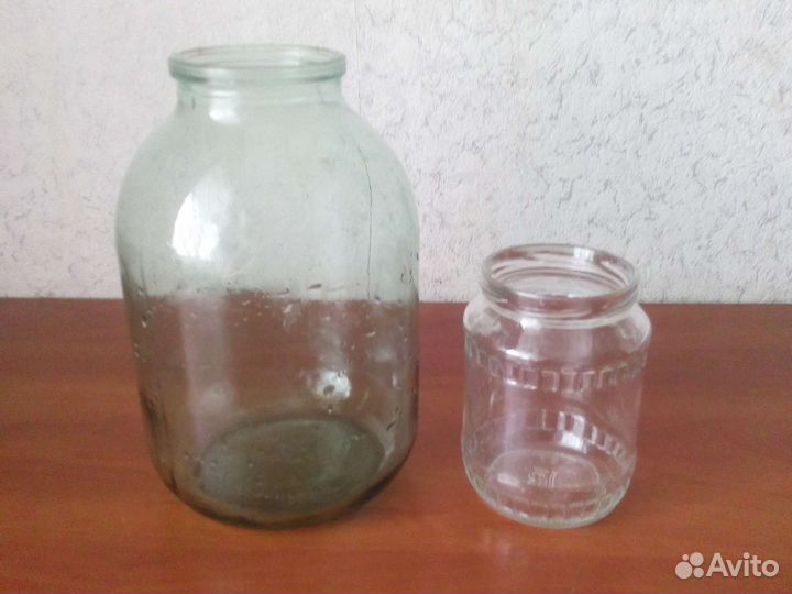 Банки стеклянные 0,7 и 3 литра
