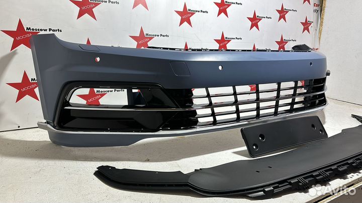 Передний бампер Passat B8 R line дорестайл