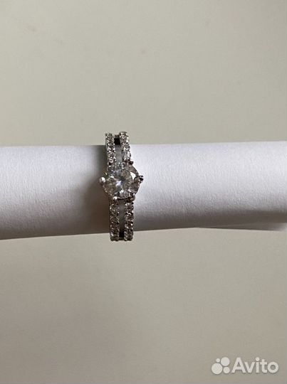 Кольца из серебра 925 с фианитами (цена за 2)