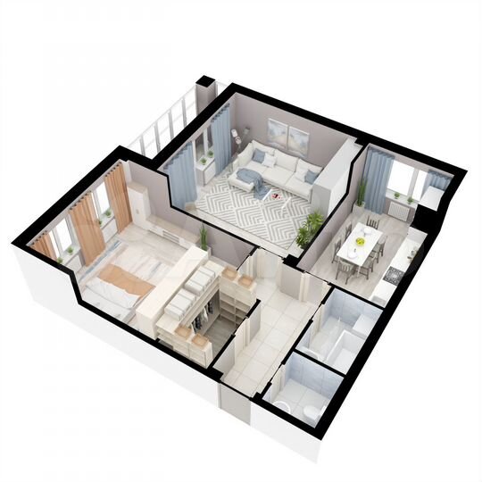 2-к. квартира, 73 м², 10/16 эт.