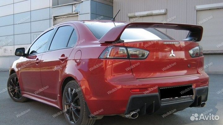 Юбка задняя Mitsubishi Lancer X 10 EVO