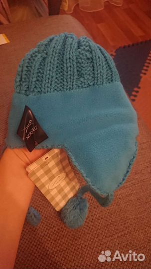 Шапка и варежки norveg новые 46-48