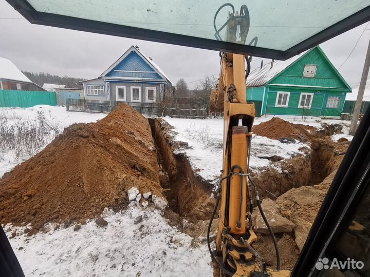 Услуги экскаватора погрузчика