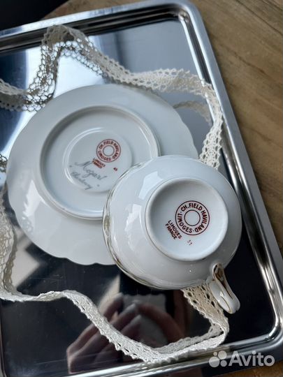 Чайная пара Limoges винтажная