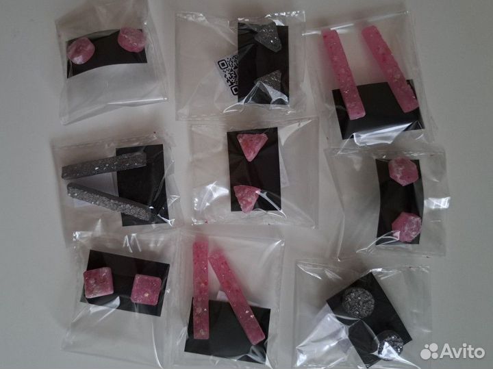 Серьги ручной работы из эпоксидной смолы