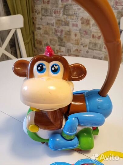 Интерактивная обезьянка с колечками