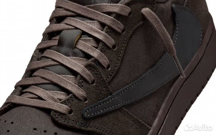 Travis scott x air jordan 1 low og velvet brown