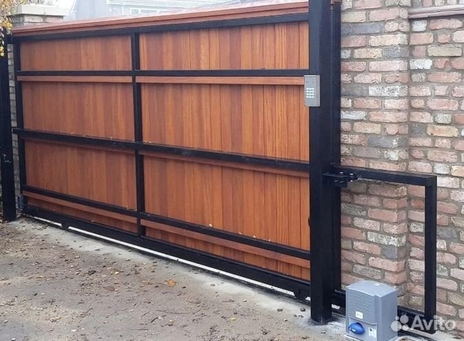 Откатные ворота с установкой