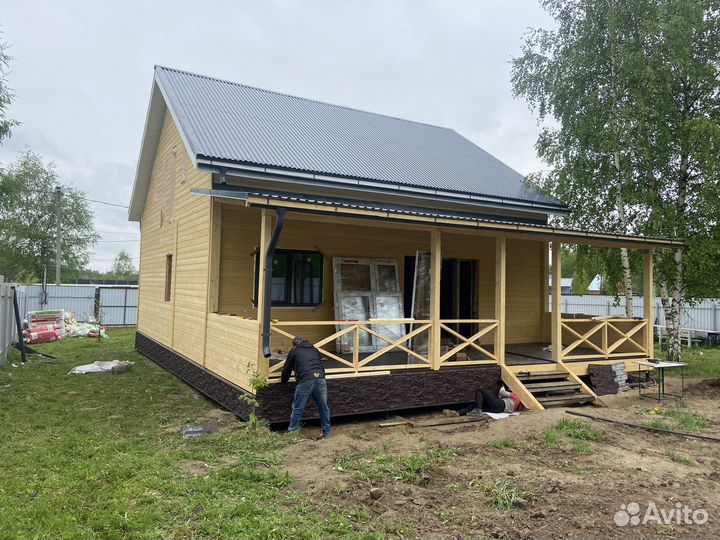 Потсроим дом под ключ 100м2 (работа + матирьял )