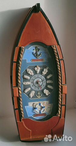 Ключница настенная с часами