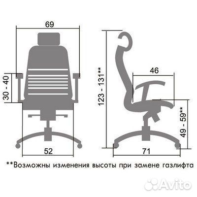 Кресло Samurai K-3.03 Черный