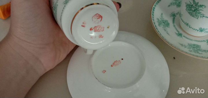 Костяной фарфор лфз Кофейная пара