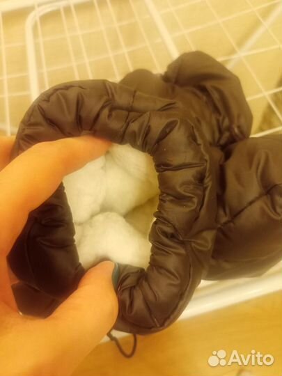 Пинетки зимние на 6-12 месяцев шоколадные
