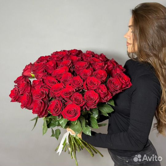 51 Роза, 70 см с Доставкой