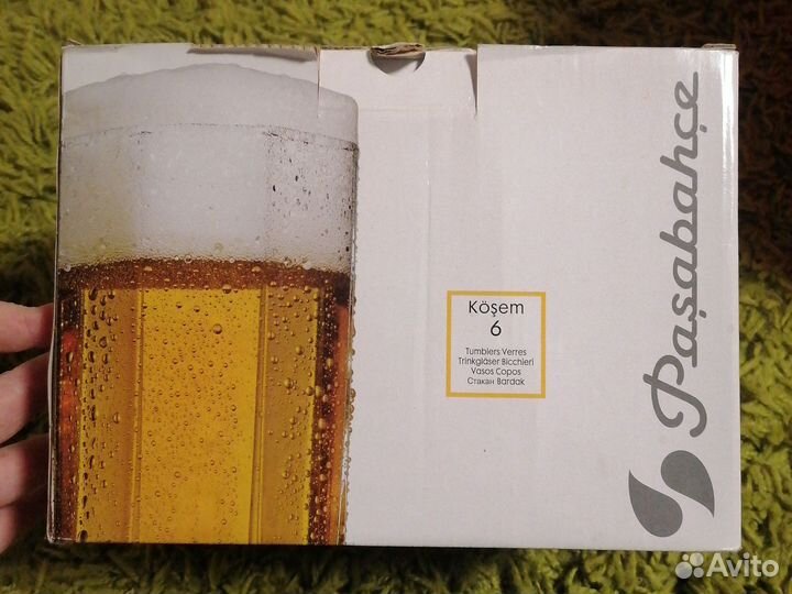 Набор стаканов новые 6 шт