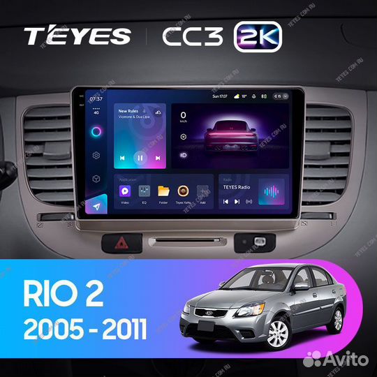 Магнитола Kia Rio 2 2005-2011 Teyes 4/32 CC3 2K