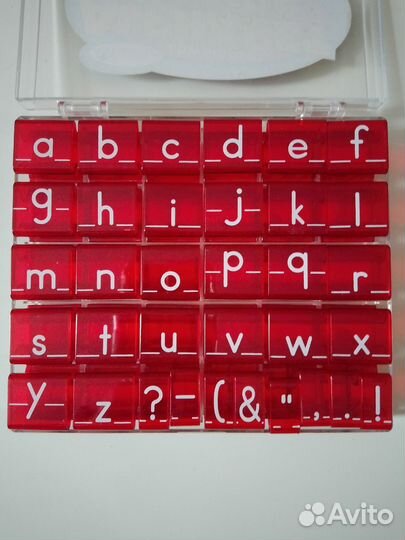 Штампы Английский алфавит (Alphabet stamps)