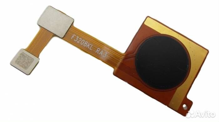 Шлейф Xiaomi Mi A2/Mi 6X + сканер отпечатка (черны