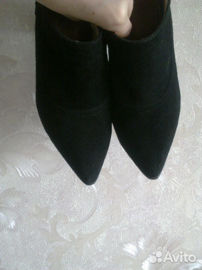 Ботильоны 37р натуральный велюр