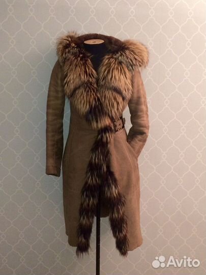 Дубленка натуральная овчина/лиса